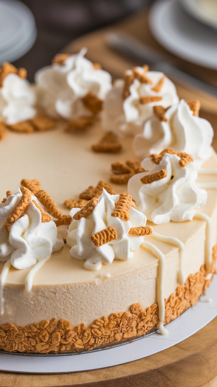 Creamy Cinnamon Toast Crunch Cheesecake