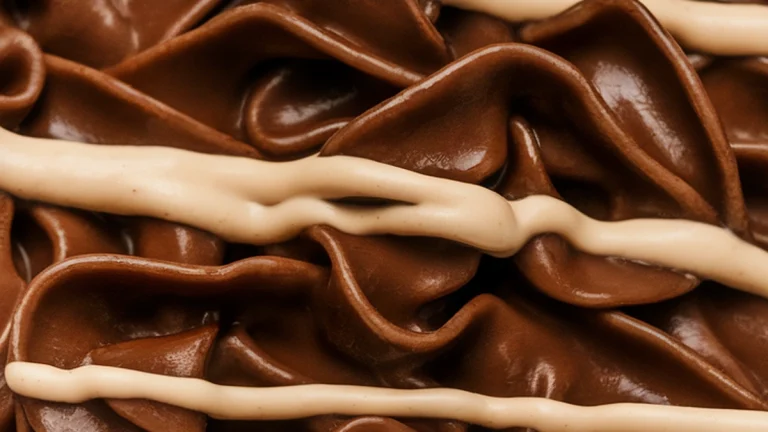 Cocoa Noodles with Vanilla Sauce - Featured