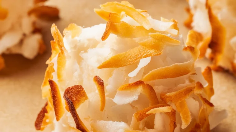 Coconut Macaroons with Vanilla - Featured