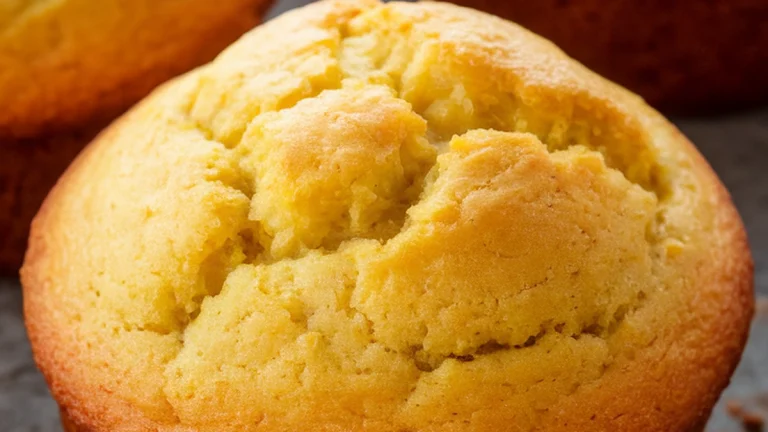 Cornmeal Muffins with Yogurt and Butter - Featured