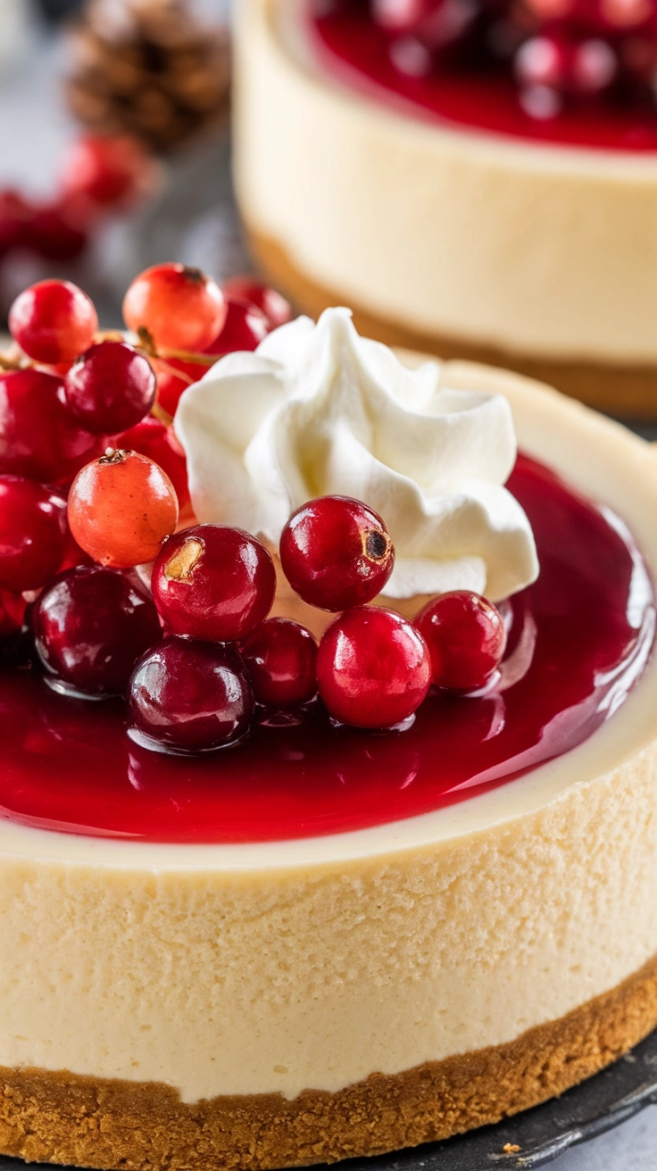 Cranberry and Red Currant Cheesecake