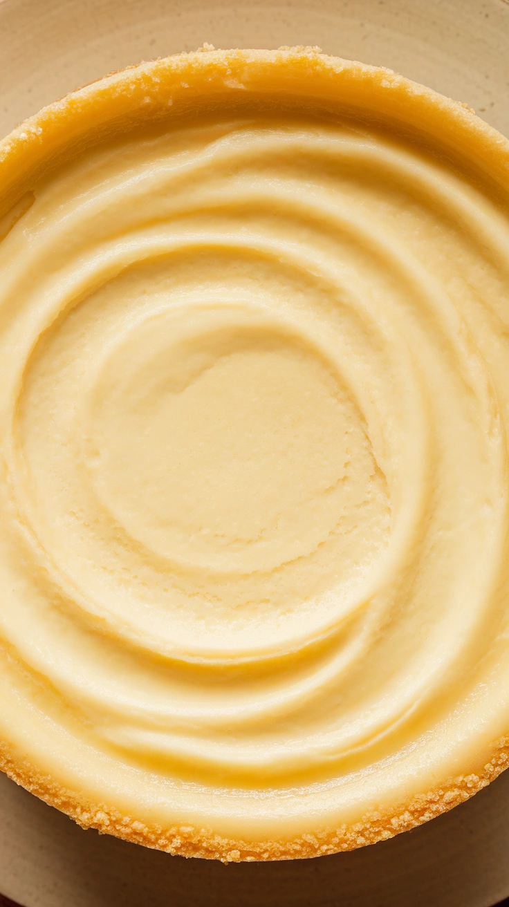 Low-Carb Crustless Baked Cheesecake