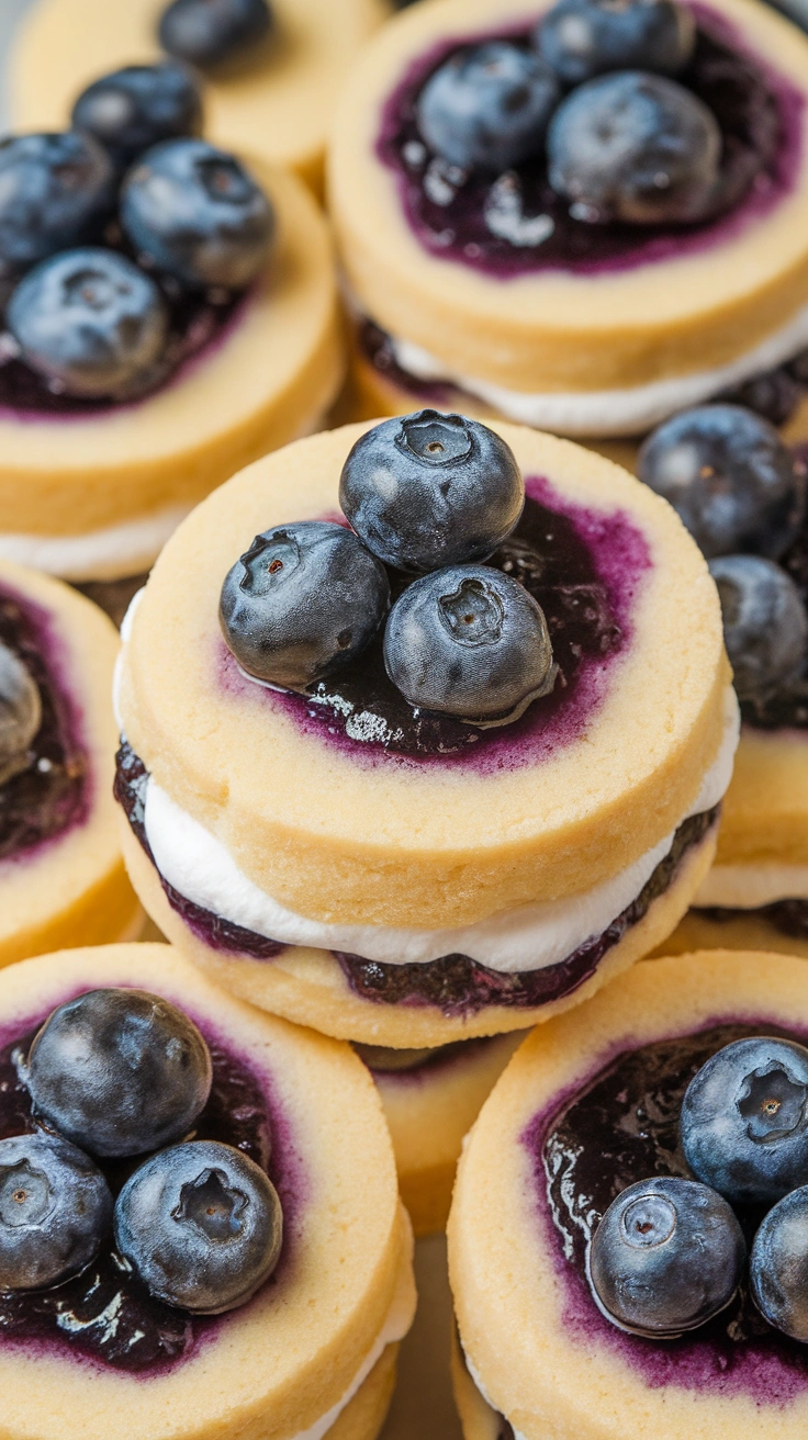 Quick Blueberry Cheesecake Cookies