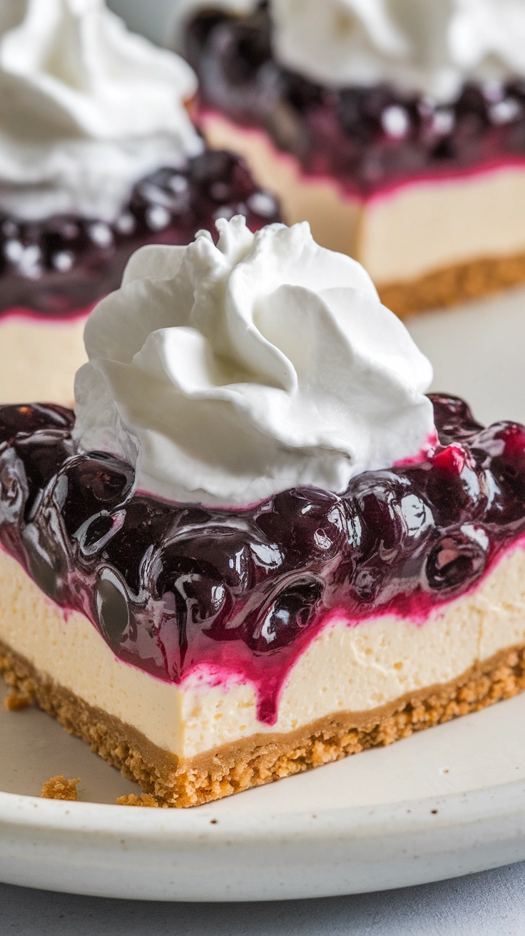 Simple Blueberry Cheesecake