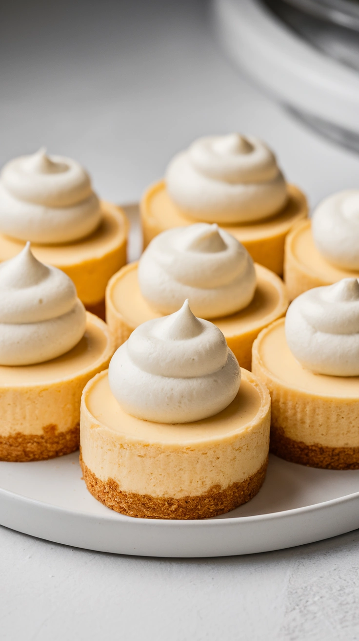 Quick No-Bake Mini Cheesecakes