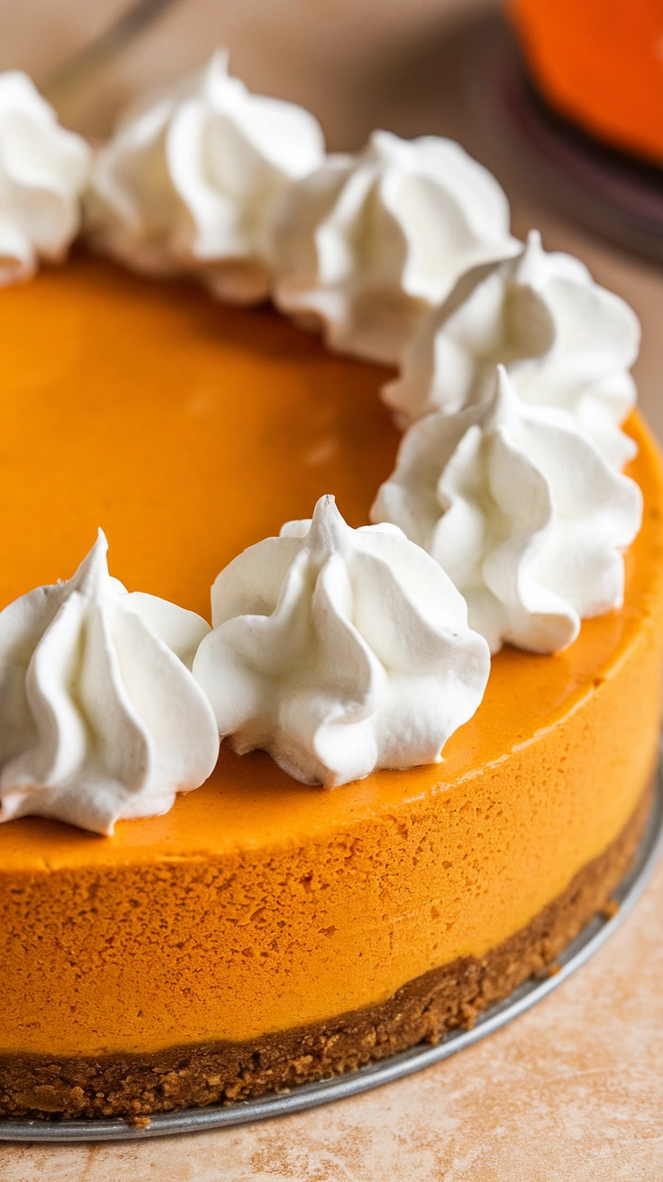 Simple No-Bake Pumpkin Cheesecake