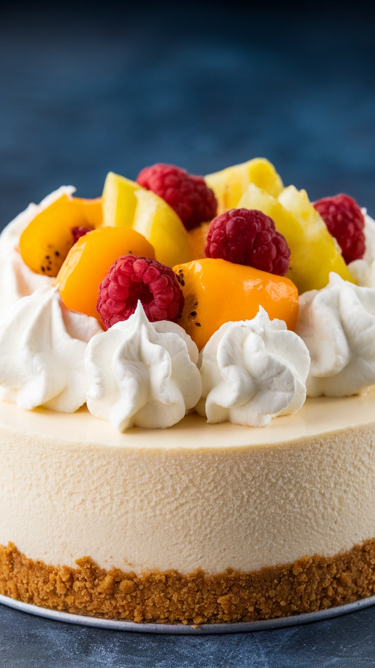 Easy No-Bake Vanilla Cheesecake