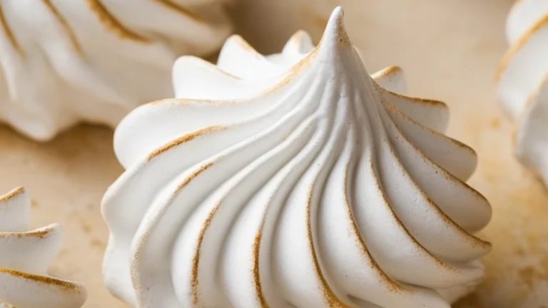 Egg White Meringue with Lemon - Featured