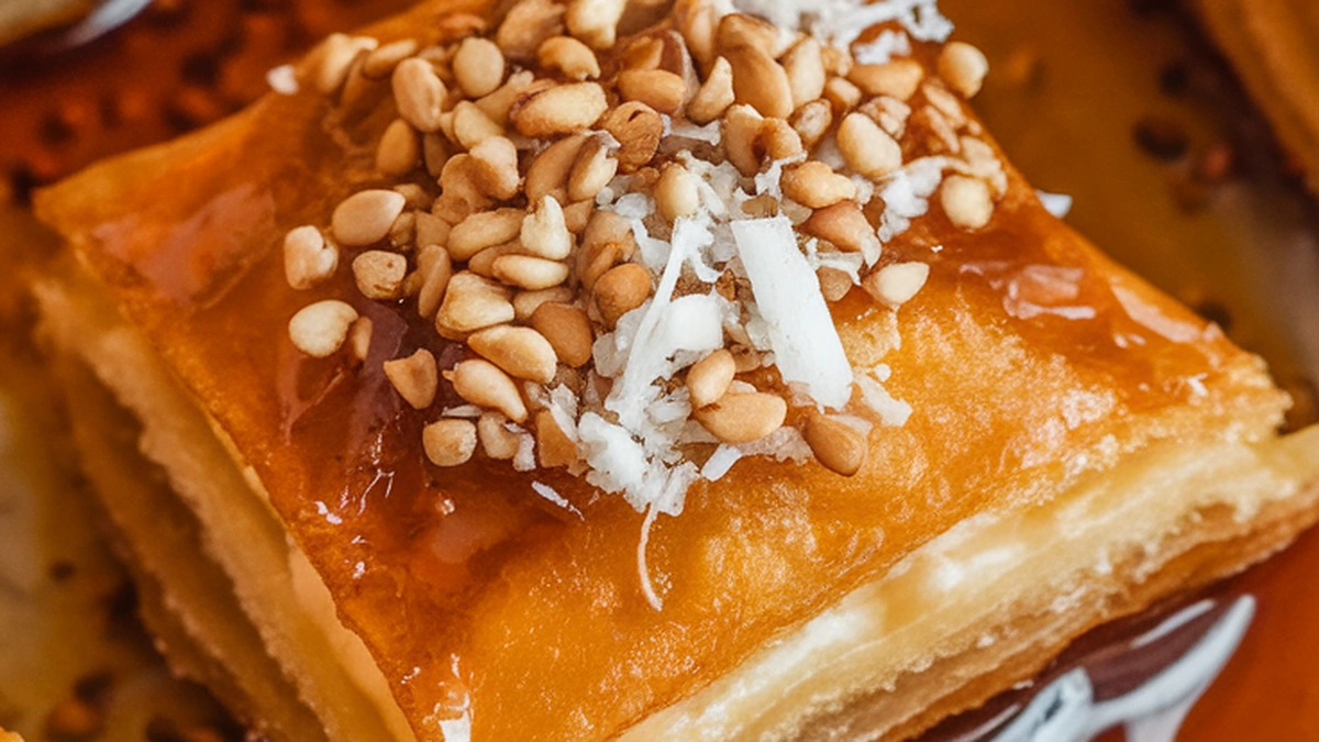 Pastry With Rice Fried Rice Flour Pastry with Jaggery and Sesame