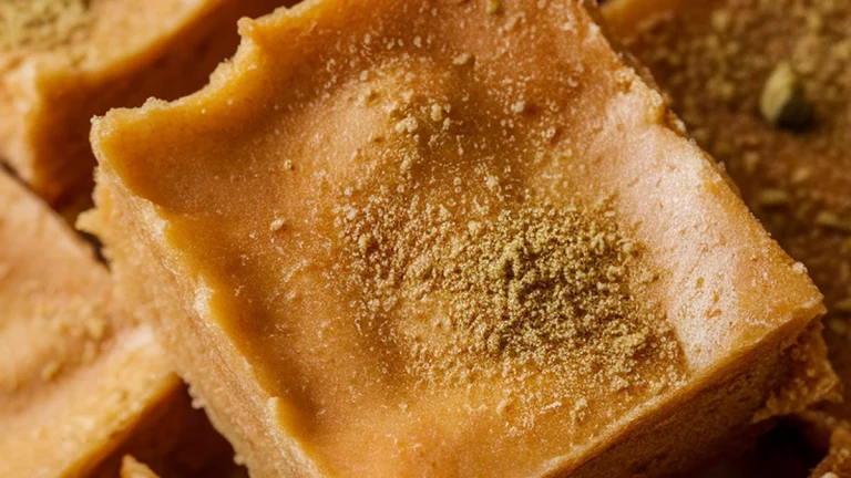 Gram Flour Sweet with Ghee and Cardamom - Featured