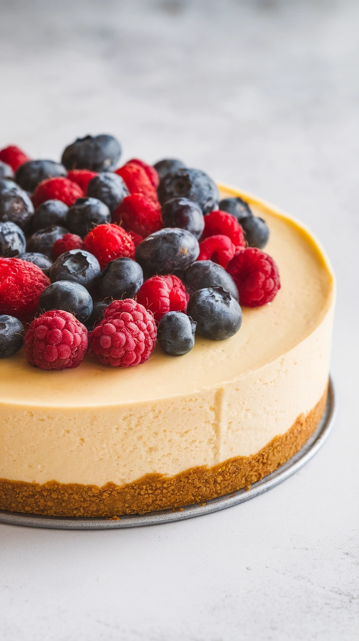 Healthy Make-Ahead Breakfast Cheesecake