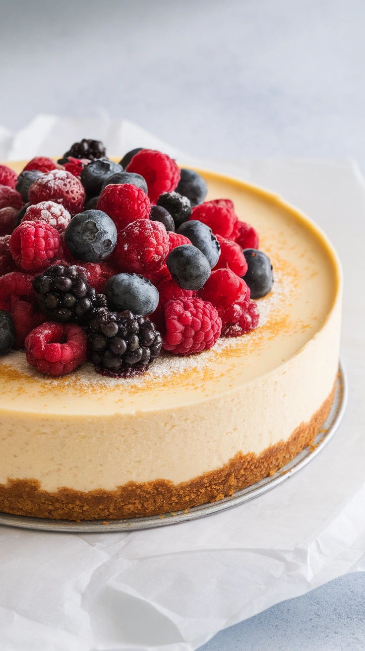 Healthy Baked Breakfast Cheesecake