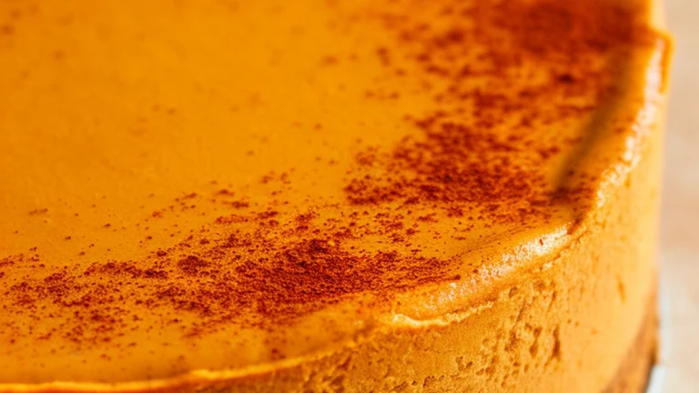 High Protein Cottage Cheese Pumpkin Cheesecake - Featured