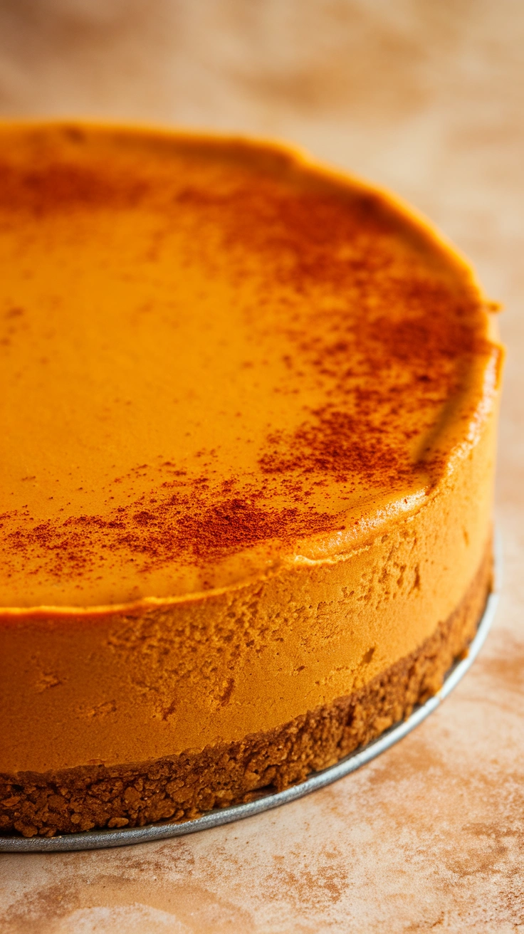 High-Protein Pumpkin Cottage Cheese Cheesecake