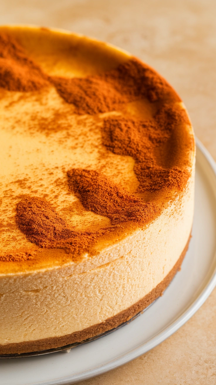 High-Protein Snickerdoodle Cottage Cheese Cheesecake