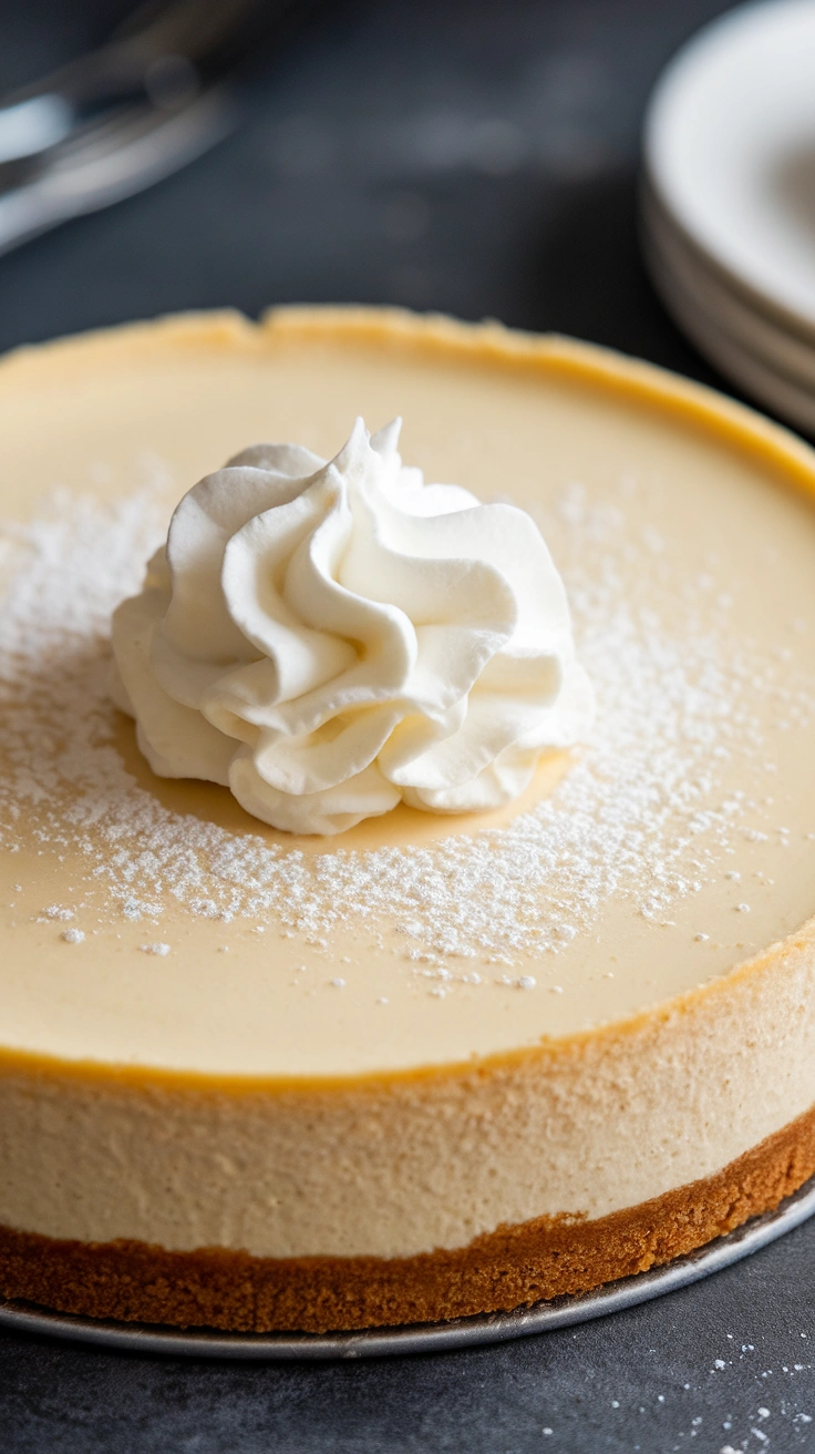 Classic Homemade Cheesecake with Graham Cracker Crust