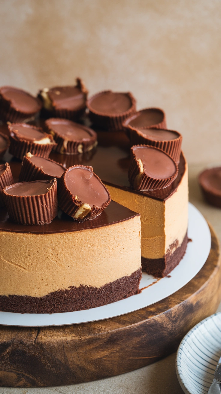 Chocolate Peanut Butter Cup Instant Pot Cheesecake