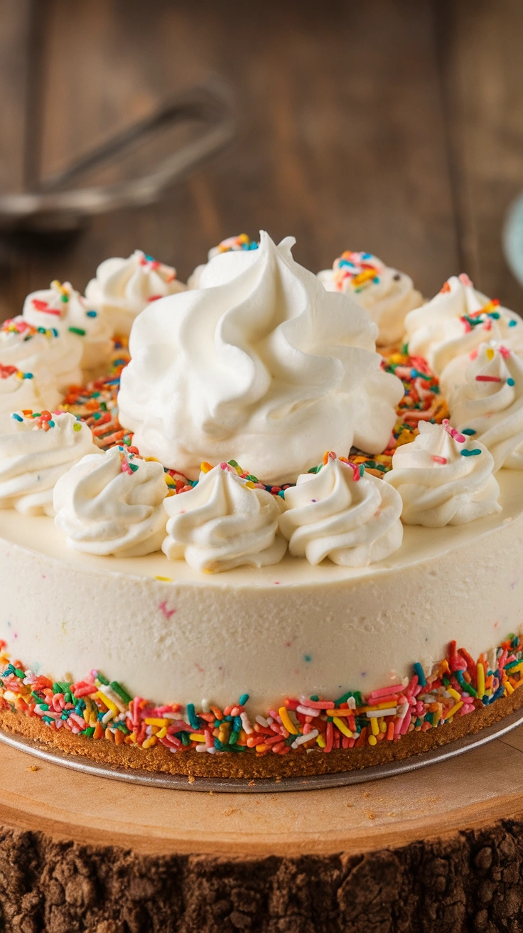 Easy Instant Pot Funfetti Cheesecake