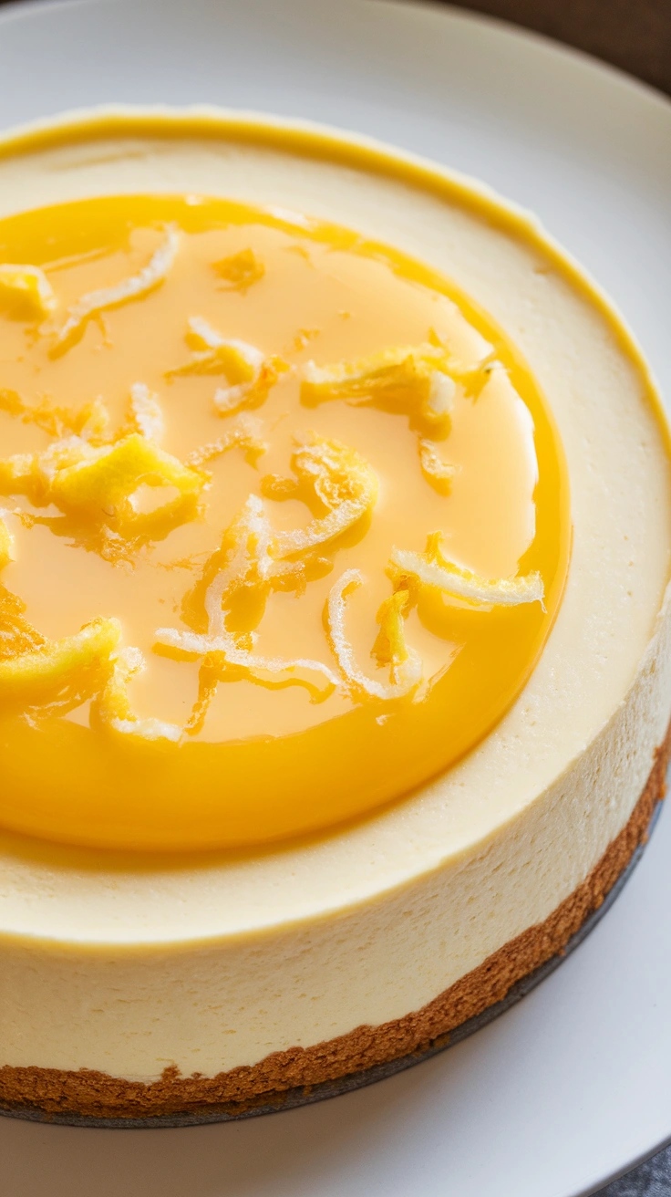Instant Pot Lemon Curd Cheesecake