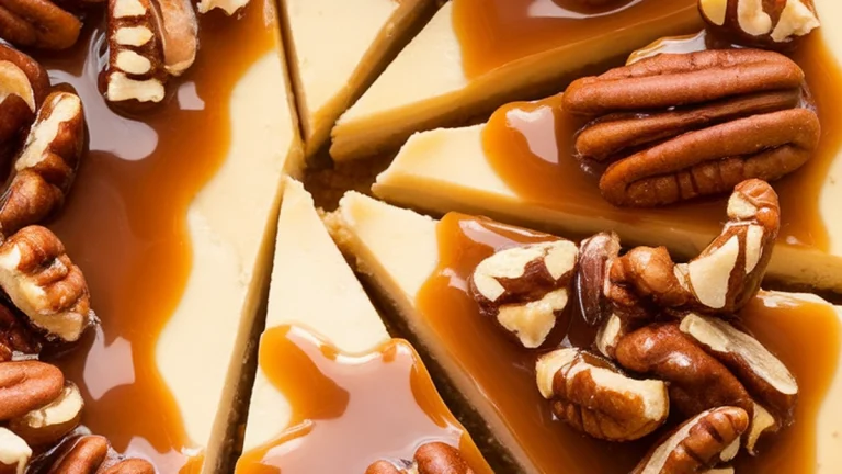 Instant Pot Salted Caramel Cheesecake - Featured