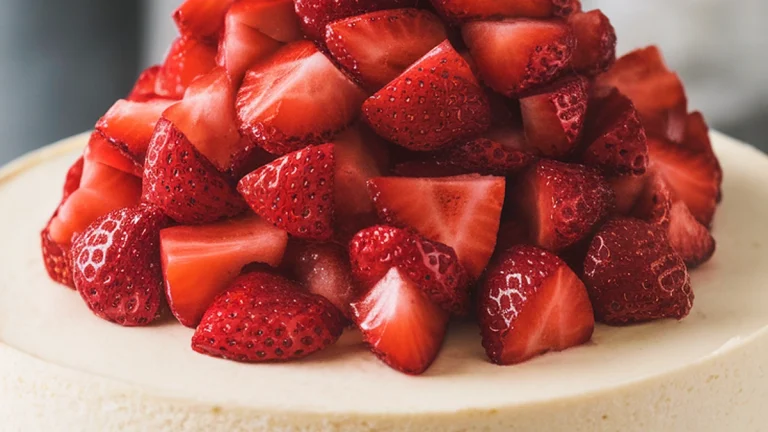 Instant Pot Strawberry Cheesecake - Featured