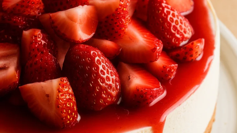 Instant Pot Strawberry Cheesecake - Featured