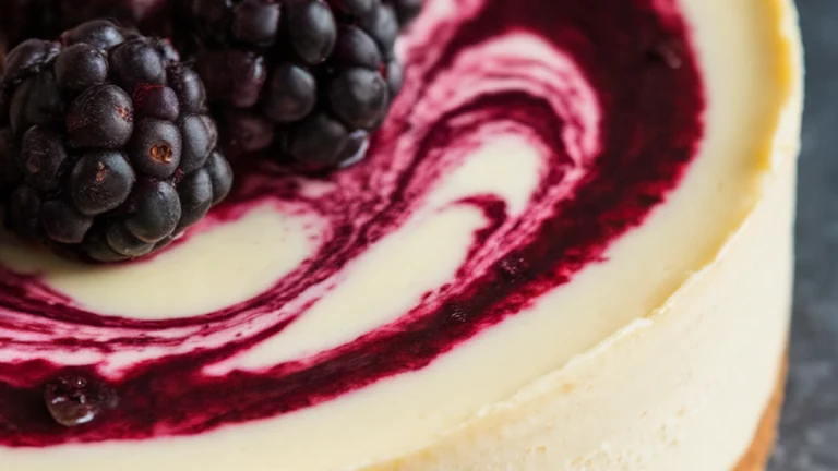 Keto Blackberry Cheesecake - Featured