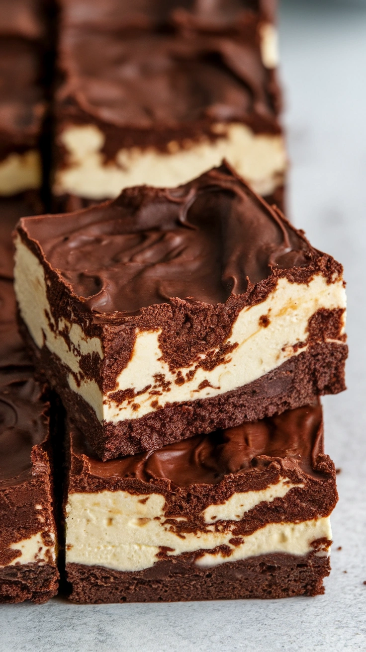 Fudgy Keto Cheesecake Brownies