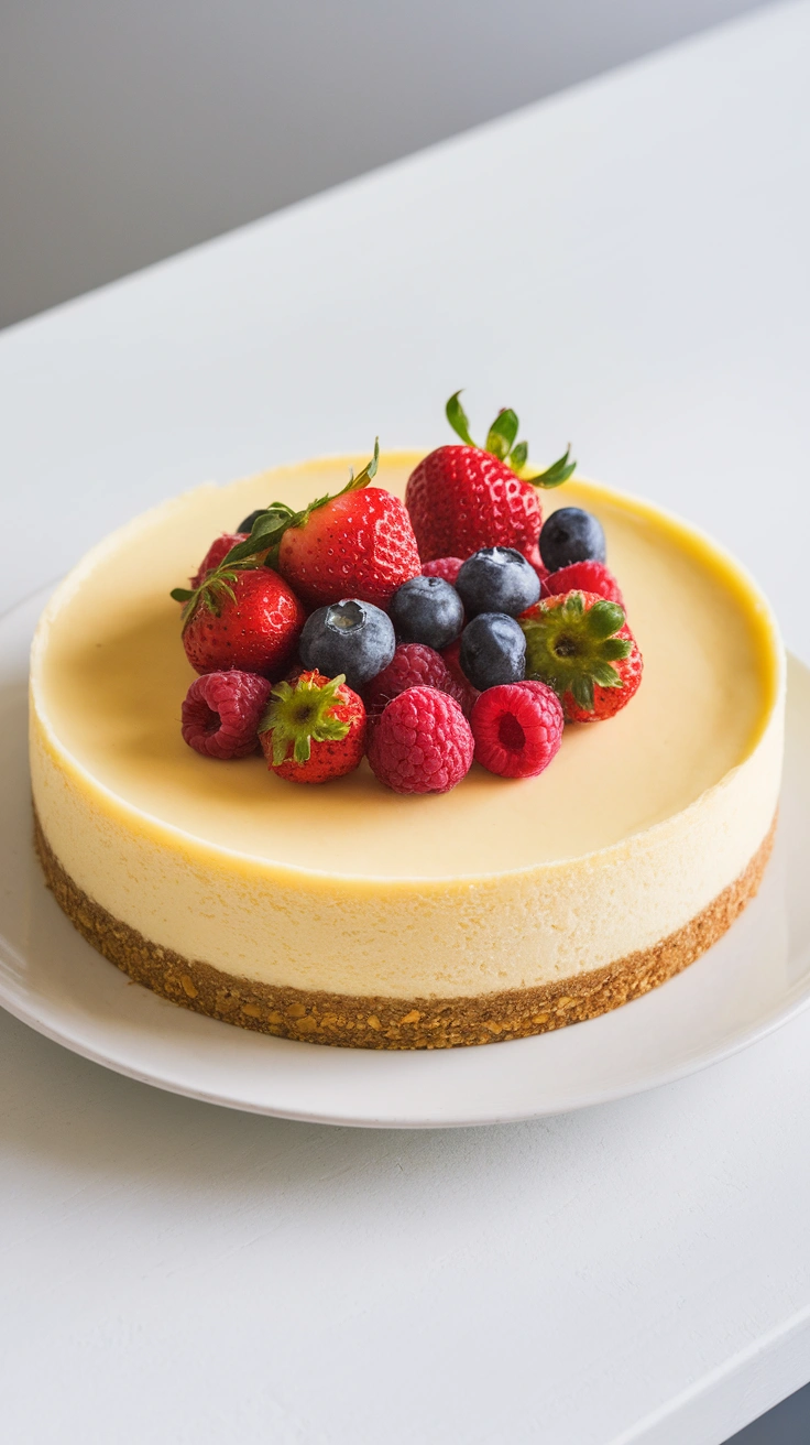 Zesty Keto Lemon Cheesecake