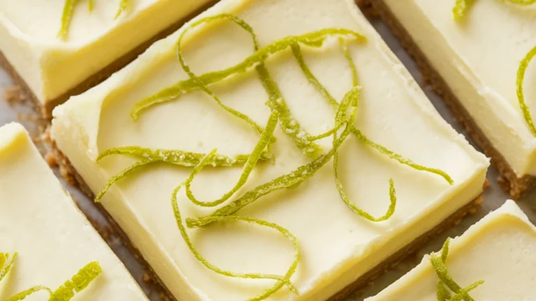 Keto Lime Cheesecake Bars - Featured