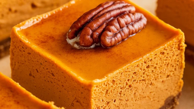 Keto Pumpkin Cheesecake Bars - Featured