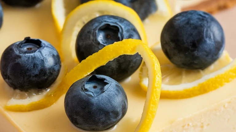 Lemon Blueberry Cheesecake Bars - Featured