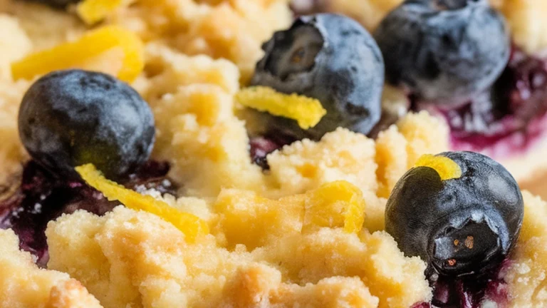 Lemon Blueberry Cheesecake Crumb Bars - Featured
