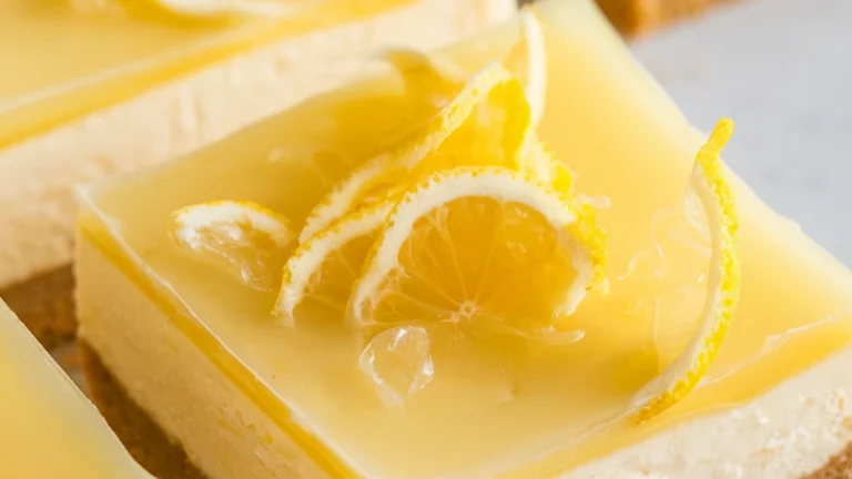 Lemon Cheesecake Bars - Featured