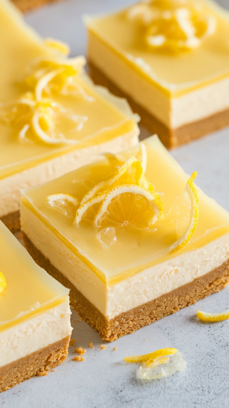 Tangy Lemon Cheesecake Bars