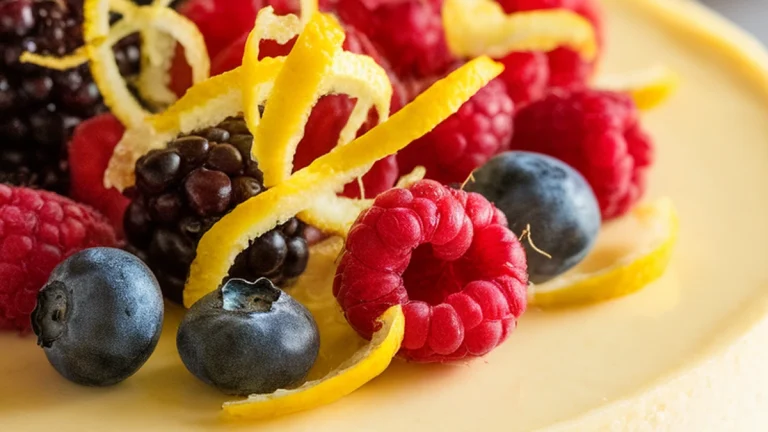 Lemon Cheesecake with Fresh Berries - Featured