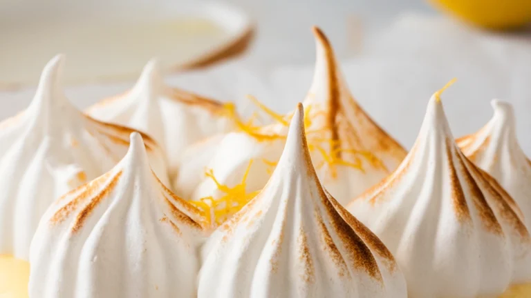 Lemon Meringue Pie with Digestive Biscuit Crust - Featured