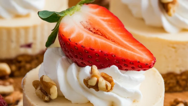 Low Carb Mini Cheesecakes - Featured