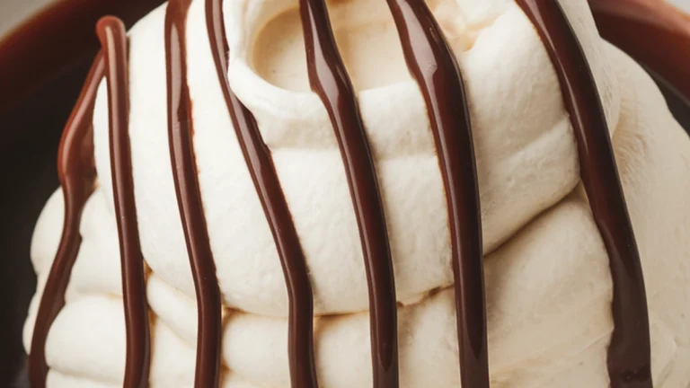 Mascarpone Sauce with Chocolate Syrup - Featured