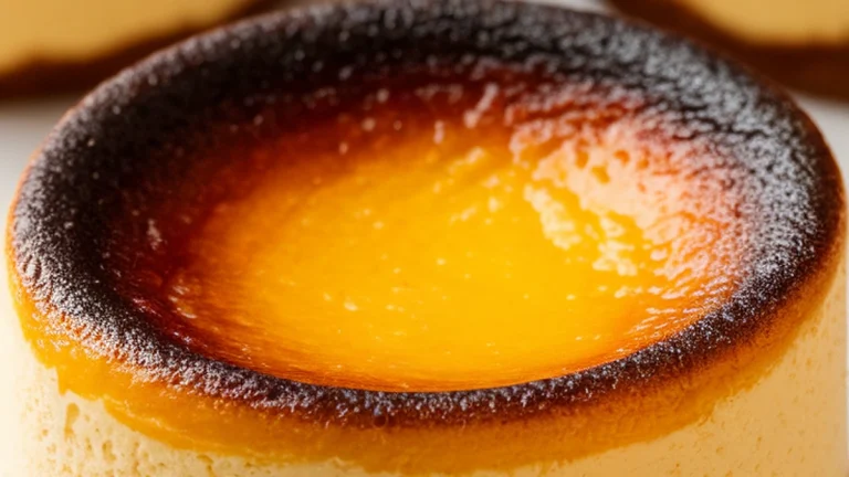 Mini Basque Cheesecake - Mini Burnt Cheesecake Recipe - Featured