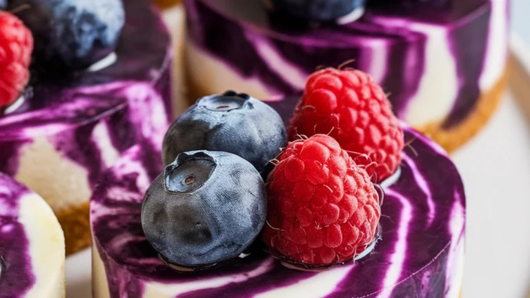 Mini Berry Swirl Cheesecakes - Featured