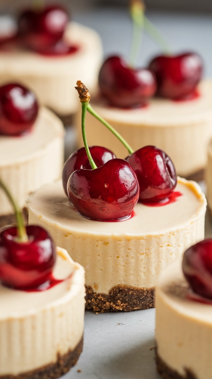 Classic Mini Vanilla Cheesecakes