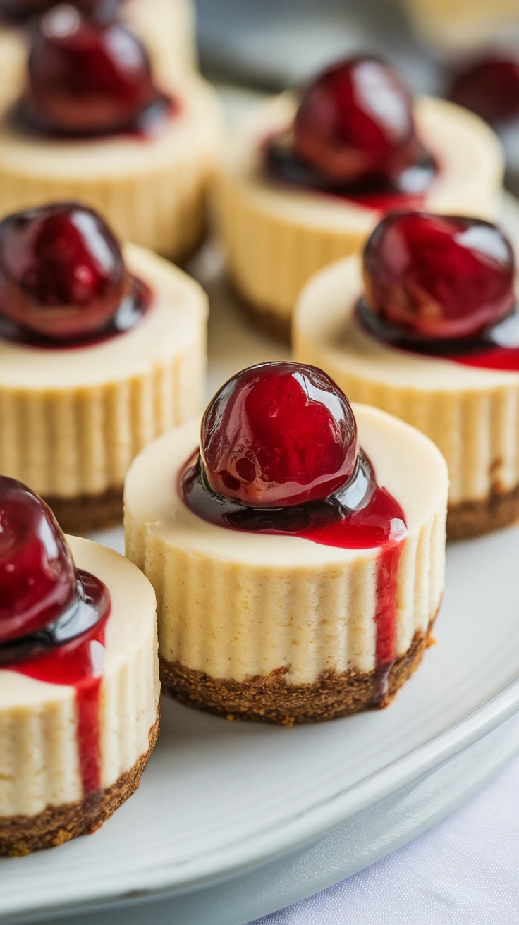 Easy Bite-Sized Mini Cheesecakes
