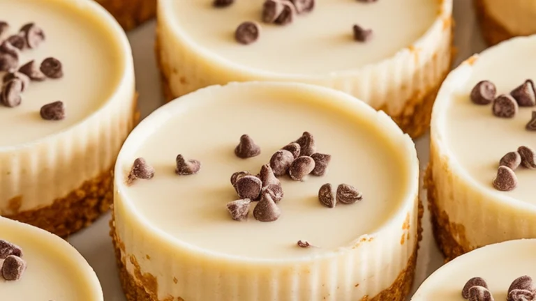 Mini Chocolate Chip Cheesecakes - Featured