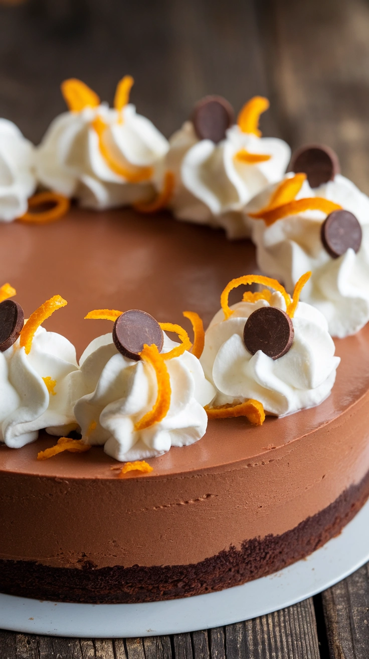 Zesty Mini Chocolate Orange Cheesecakes