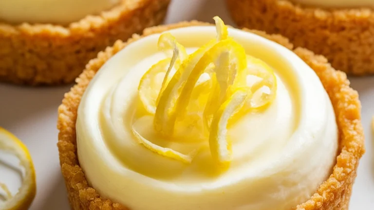 Mini Lemon Cheesecakes - Featured