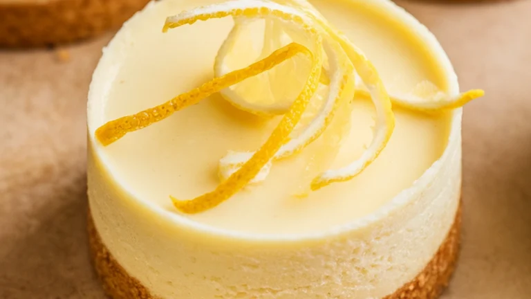 Mini Lemon Cheesecakes - Featured