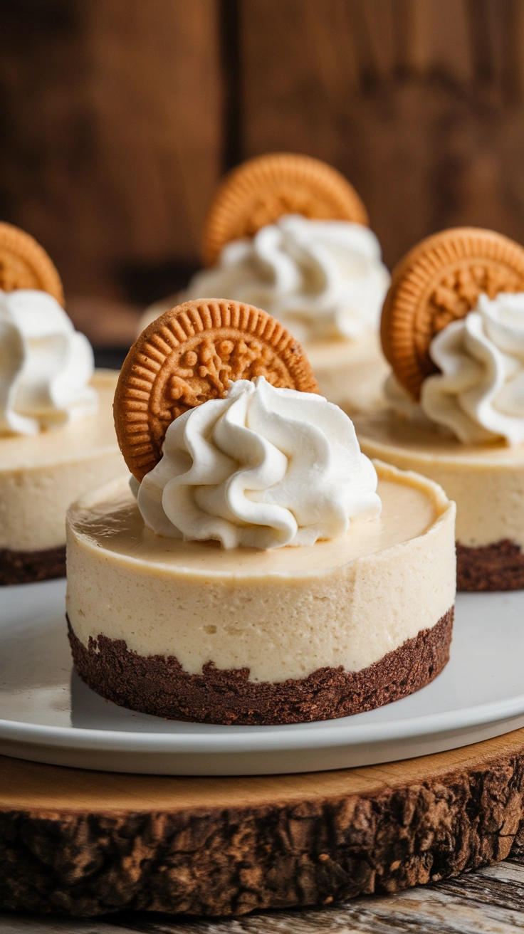 Cookies and Cream Mini Oreo Cheesecakes