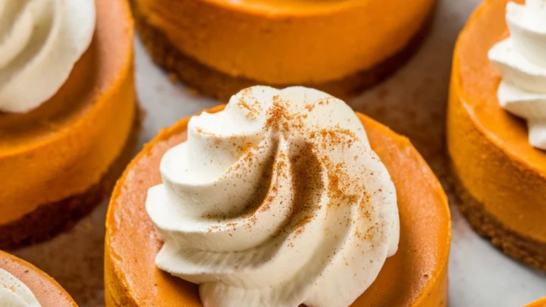 Mini Pumpkin Cheesecakes - Featured