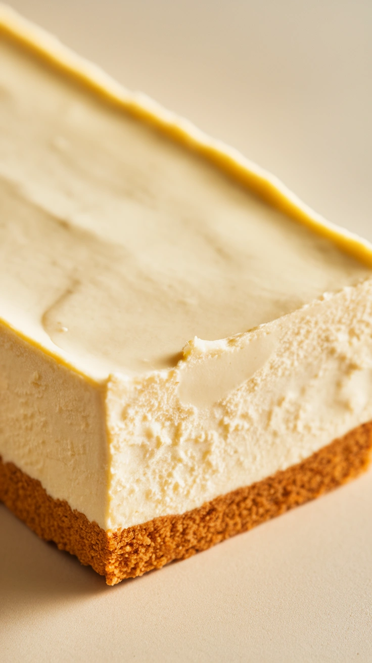No-Bake Vanilla Cheesecake Bars